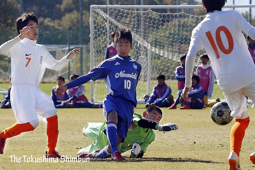 徳島県中学新人サッカー　鳴門一が2011年以来の優勝