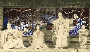 神山町の襖からくりを紹介した４Ｋ映像作品の一場面（えんがわ提供）