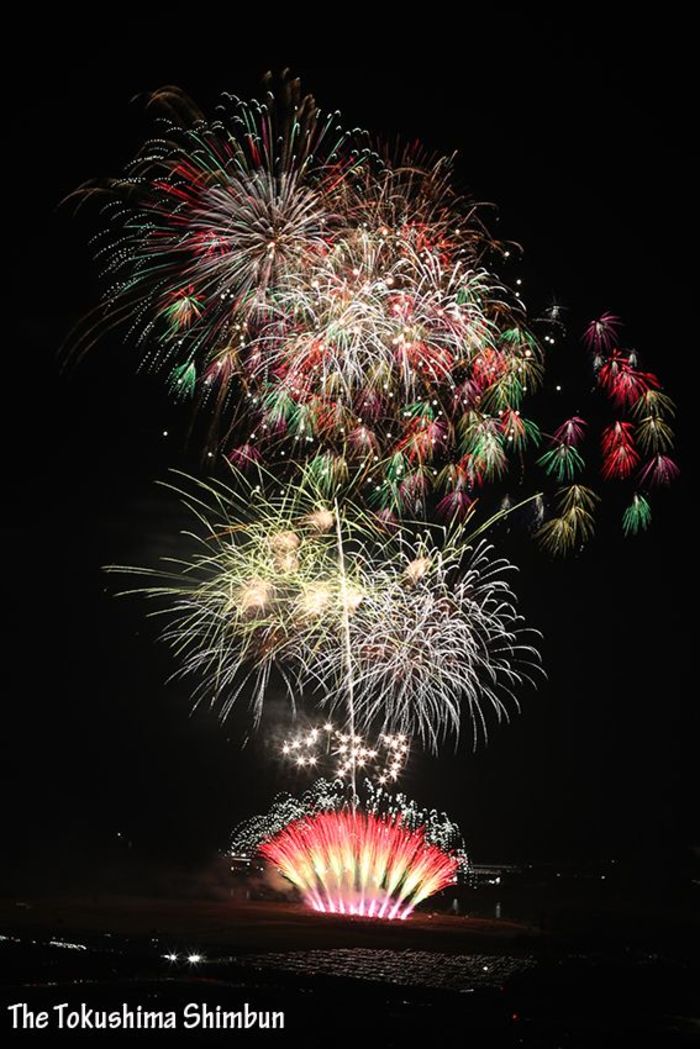 徳島の夜空に”超一流“競演 三好で「にし阿波の花火」【動画】｜徳島の
