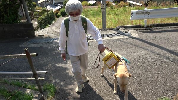 【動画あり】28日は国際盲導犬の日三好市の向井健市さん　盲導犬エヴァンと二人六脚