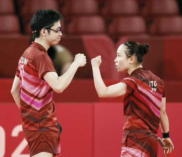 【PDF速報】水谷隼、伊藤美誠組が金メダル　卓球で日本初　混合ダブルス