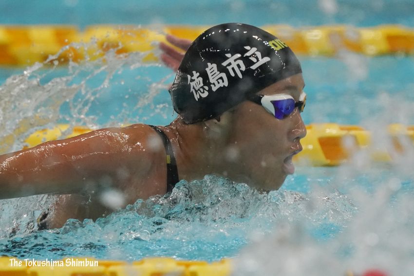 【写真特集】四国インターハイ　競泳女子400メートル個人メドレー　作本莉心(徳島市立)