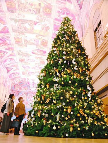 高さ７メートルの巨大クリスマスツリー登場 大塚国際美術館 徳島の話題 徳島ニュース 徳島新聞