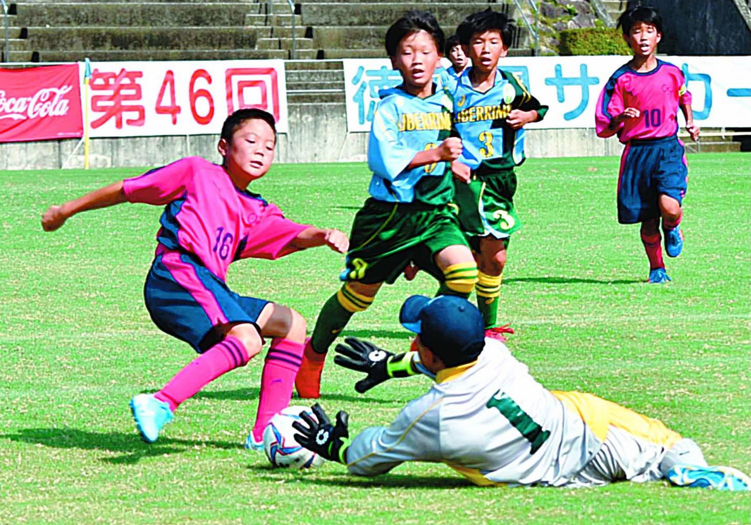 徳島県サッカー少年団大会　８月20日の試合結果